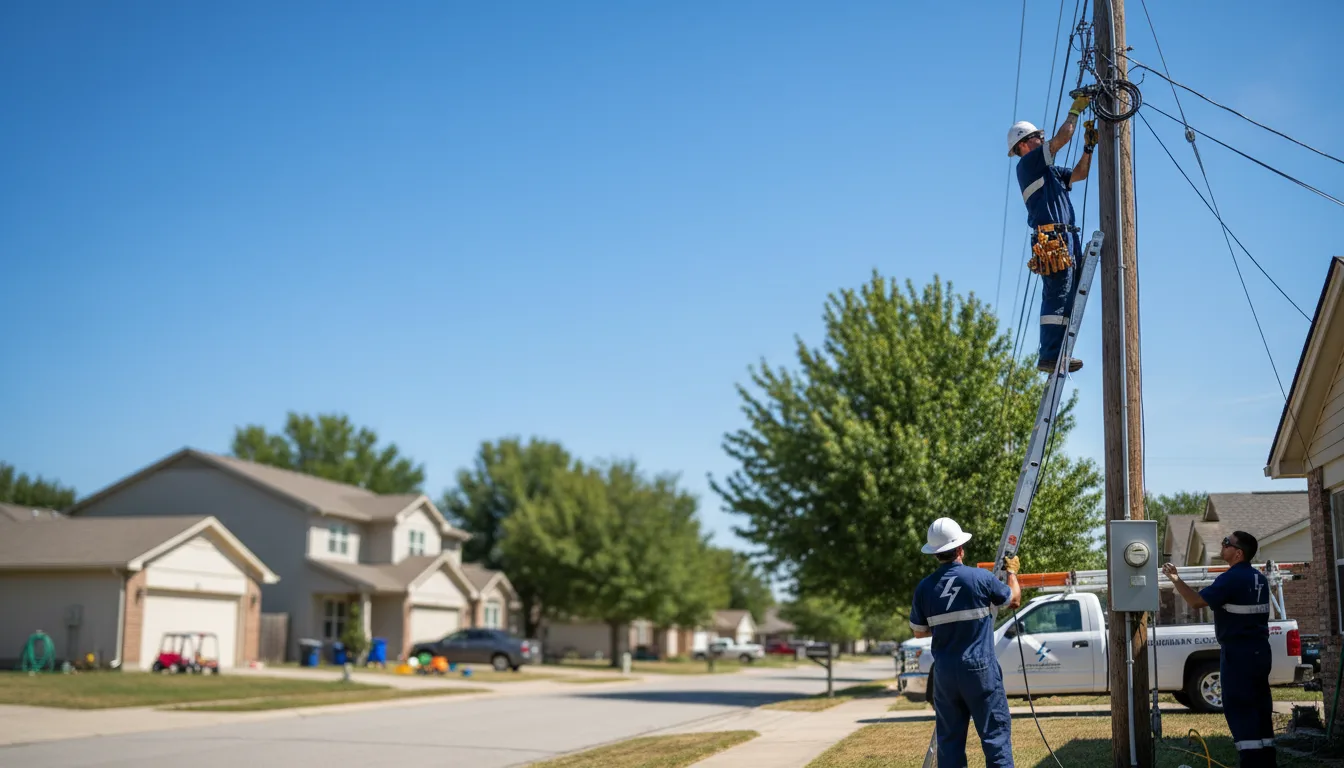 Residential electrician providing installation services in Warr Acres, OK